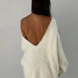 Robe pull en laine courte