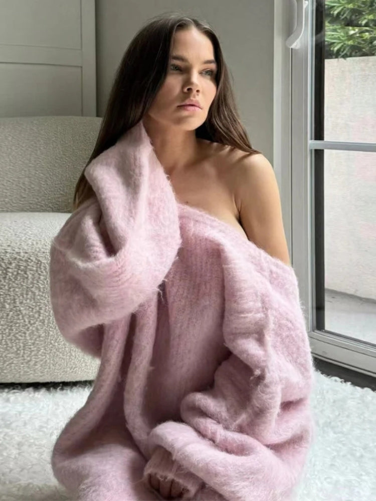 Robe pull en laine courte