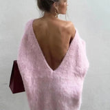 Robe pull en laine courte