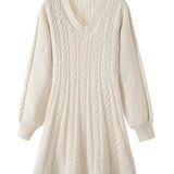 Robe pull tricot courte