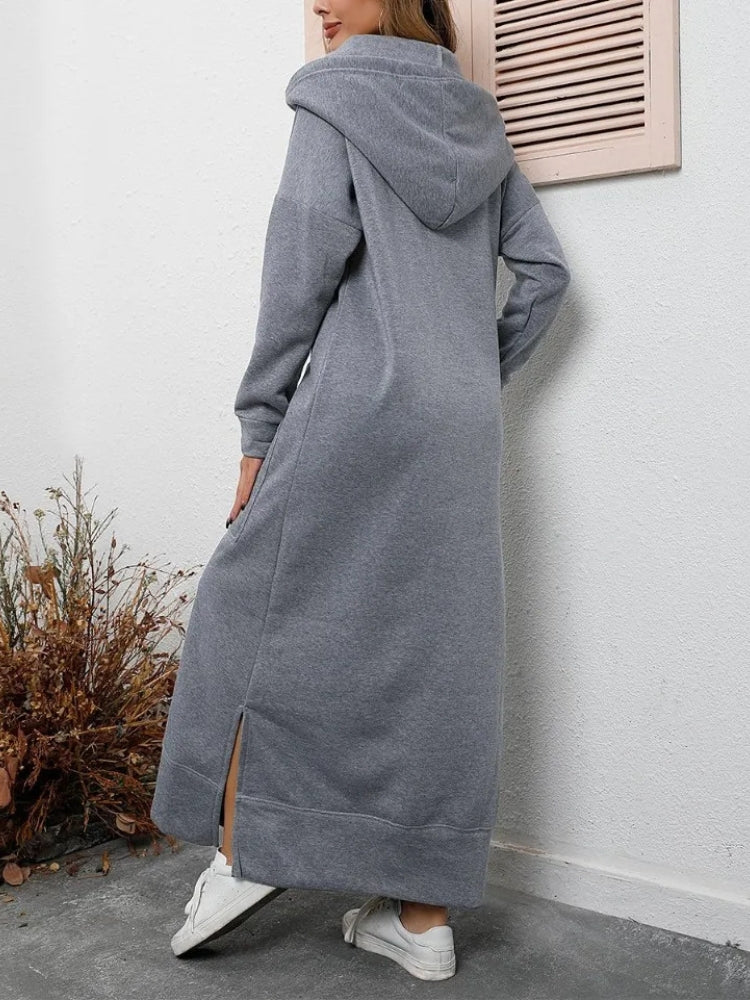 Robe pull à capuche