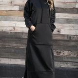 Robe pull à capuche