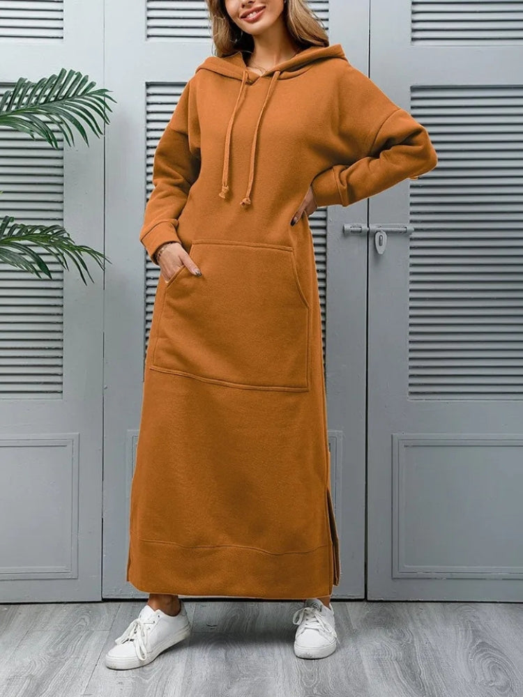 Robe pull à capuche