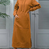 Robe pull à capuche