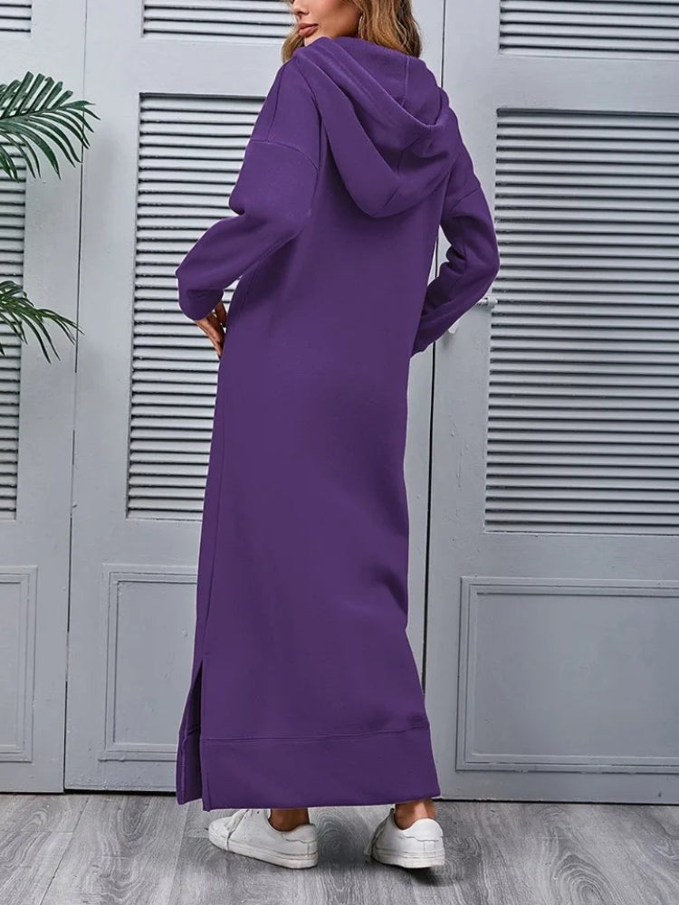 Robe pull à capuche