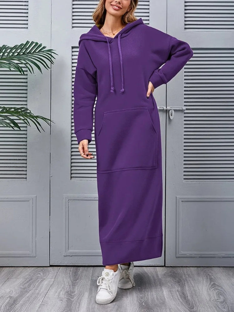Robe pull à capuche