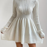 Robe pull blanche