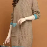 Robe pull col montant