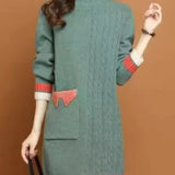 Robe pull col montant