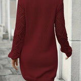 Robe pull col v femme