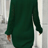 Robe pull col v femme