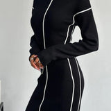 Robe pull longue chic femme