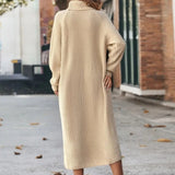 Robe pull longue en maille