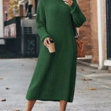 Robe pull longue en maille