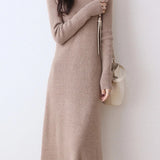 Robe pull longue femme