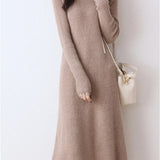 Robe pull longue femme