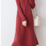 Robe pull longue femme