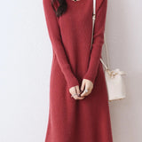 Robe pull longue femme