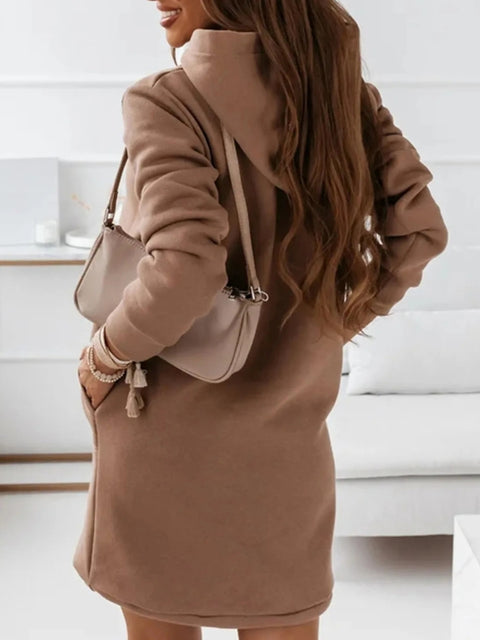 Robe pull poche kangourou