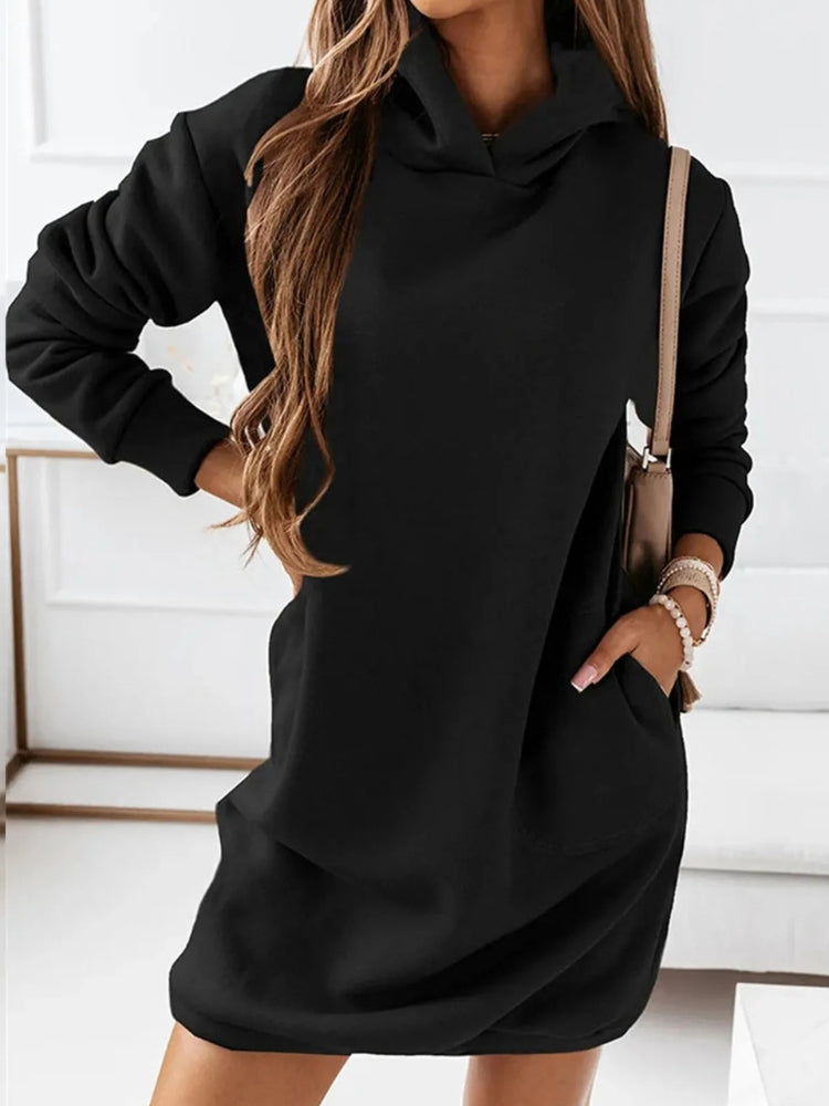 Robe pull poche kangourou