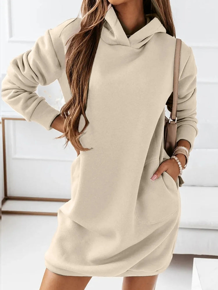 Robe pull poche kangourou