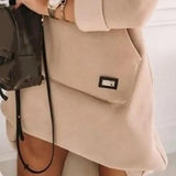 Robe pull sweat capuche