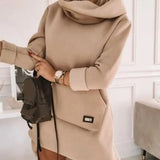 Robe pull sweat capuche