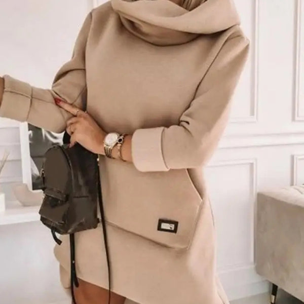 Robe pull sweat capuche