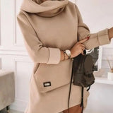 Robe pull sweat capuche