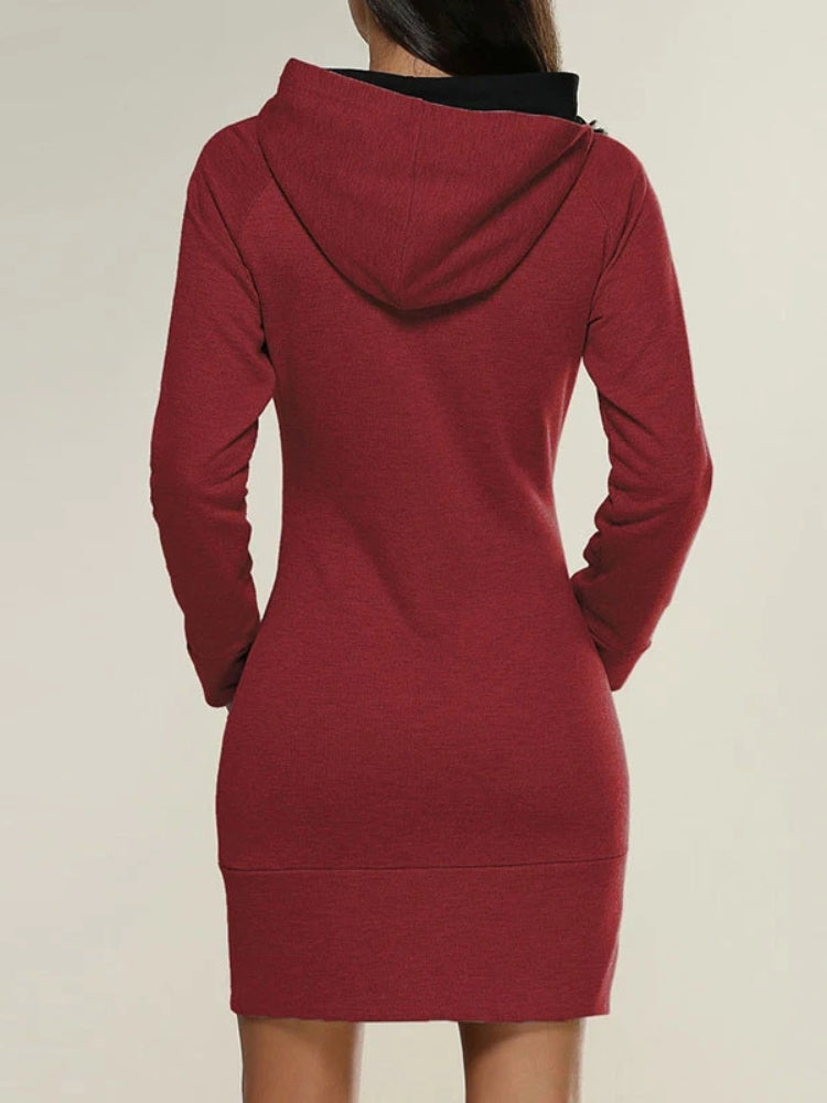 Robe pull sweat courte